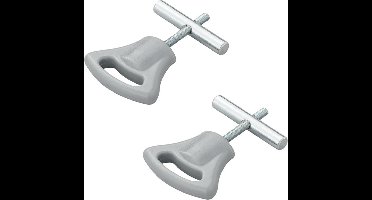 ProPlus Eindstop tentrail - kunststof knop - Ø 5-6 mm - set van 2