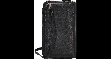 Beagles Maspalomas Crossbody Telefoontasje met Voorvak Premium Leatherlook - Leren Dames Tas - Zwart