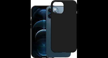 Just in Case Soft TPU Case hoesje geschikt voor iPhone 12 Pro Max - zwart