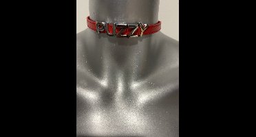 COLLARREDPUZZY – Power Escorts Rode Halsband Met Naam Puzzy