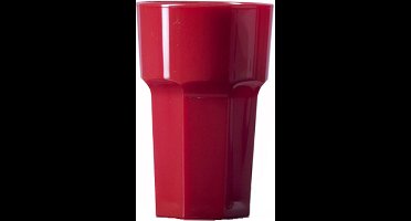 Splash-X Kunststof Frisdrankglas Mason 28cl | rood