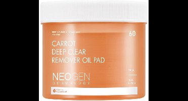 Dermalogy Carrot Deep Clear Remover Oil Pad [60 sheets]/ 150 ml