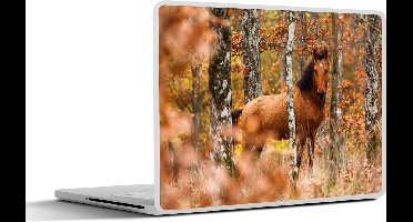 Laptop sticker - 12.3 inch - Paard - Bos - Bruin - 30x22cm - Laptopstickers - Laptop skin - Cover