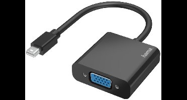 Hama 00200333 Mini-displayport / VGA Adapter [1x Britse stekker - 1x Mini-DisplayPort stekker] Zwart