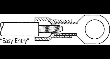 LAPP 63104080 Ringkabelschoen Dwarsdoorsnede (max.): 1.50 mm² Deels geïsoleerd Rood 100 stuk(s)