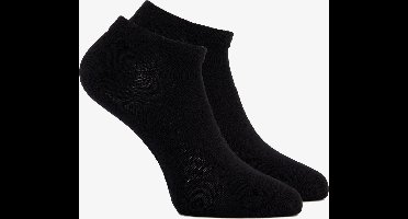 2 paar kinder bamboe sneakersokken - Zwart - Maat 27/30