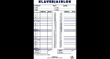 haza - Klaverjasblok - Scoreblok voor klaverjassen