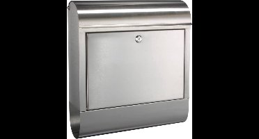 Haushalt 60180 - brievenbus - rvs - met kranten compartiment