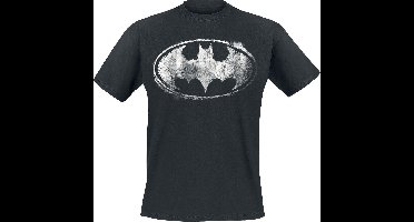 Batman Smudge Logo Heren T-shirt - zwart - 3XL