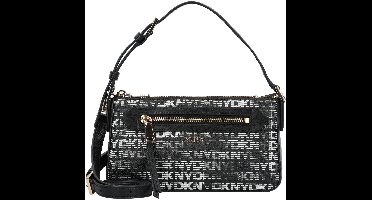 DKNY Schoudertas Bryant Ave TZ Dome Crossbody Bag BK Logo - BK Zwart