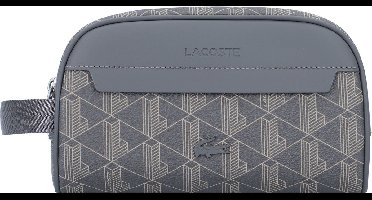 LACOSTE Toilettas The Blend Toilet Kit Mono Castlerock String Grijs
