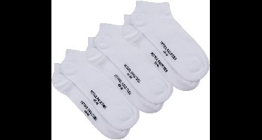 Petrol Industries Heren Sneakersokken - 3-pack Enkelsokken - Sokken - Herensokken - Katoen - Multipack van 3 stuks - Wit - Maat 39-42