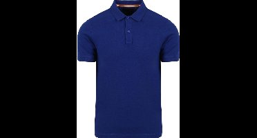 Suitable Cas Polo Royal Blauw - Maat XL - Heren - Polo shirt Heren met Korte mouw