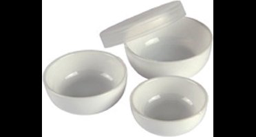 Verfschaaltjes afsluitbaar met deksel 3 stuks