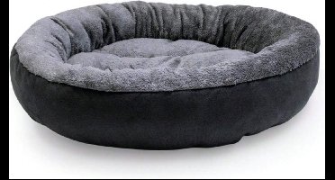 S&E Donut Honden- en Kattenmand - Anti-Stress - Super Zacht en Fluffy - 45x45cm - S