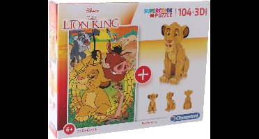 Clementoni Legpuzzel Met Bouwpakket The Lion King 104 Stukjes