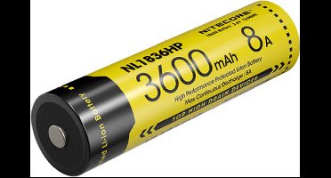 Nitecore NL1836HP Oplaadbare 18650 Li-Ion batterij 3600mAh