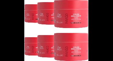 Wella Invigo Color Brilliance Mask Gekleurd & Fijn Haar 150ML - 6 Stuks - Voordeelverpakking