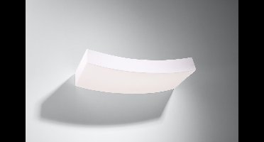 Sollux Lighting Wandlamp Hattor - 4.5x36x15cm - G9 - wit - keramiek