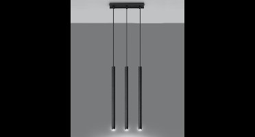 Sollux Lighting Hanglamp Pastelo - 90x30x5cm - G9 - zwart - staal