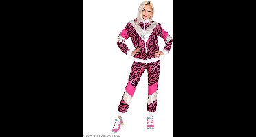 Trainingspak tijger neon roze jaren 80