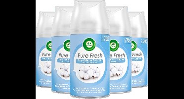 Air Wick Freshmatic Pure Fresh - Zachtheid van Katoen - Navulling - 5 stuks - Voordeelverpakking