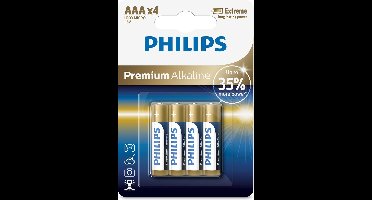 Philips AA-Batterijen 4 Stuks - LR03M4B/1 - 10 Jaar Houdbaarheid