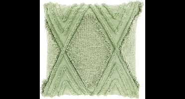 Unique Living - Crato kussen - 45x45cm - theegroen