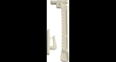 Habo 1225-1 kierstandhouder, naar buitendraaiend raam kind veilig, wit