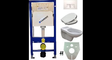 Geberit Up 100 + Neptunus Wc + Ultimo Zitting + Delta 50 - Wit