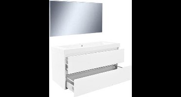 Wiesbaden Vision Badkamermeubelset - 100 cm - Wit