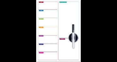 Balvi Memobord Boodschappenlijst 42 Cm Polypropyleen Wit (fr)