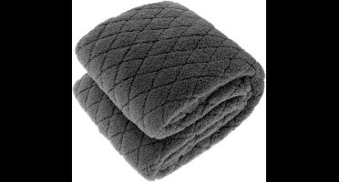 Unique Living Ezra - Fleece - Plaid - 150x200 cm - Dark Grey