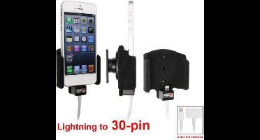 Brodit houder met kabelconnectie lightning naar 30 pin voor Apple iPhone 5