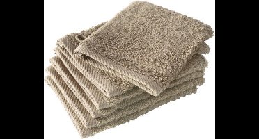 De Witte Lietaer Washandjes Helene Humus 15 x 21 cm - 6 stuks - Katoen