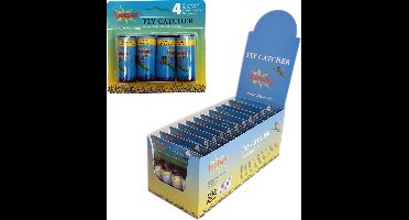 Display 24 x 4 stuks kleefstrips - vliegenstrips - Foetsie