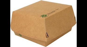 80 st. 80st. Kartonnen Hamburger Bakjes Medium