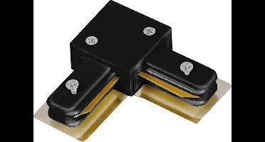 L-Connector Voor 1-Fase Rail Zwart - Ledl