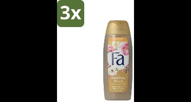 Fa - Oriental Moments - Douchecrème - Woestijnroos & Sandelhout - 250 ml - Bulkverpakking - 3 stuks