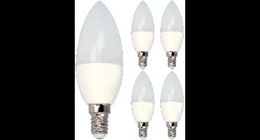 LED line LITE LED Kaarslamp C37 E14 - 6W (vervangt 40W) - 522lm - Ø37mm - 230V - Energiezuinig - 5 stuks