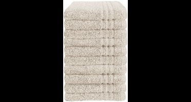 Byrklund handdoeken 50 x 100 - set van 10 - 100% Katoen - Hotelkwaliteit - Zacht en Absorberend - Beige / Zand