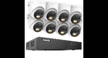Beveiligingscamera Set – Camerabewaking – Video Surveillance – IP Camera Systeem – 8-Kanaals NVR – 6MP Resolutie – 1TB HDD Opslag – PoE Aansluiting – Nachtzicht 30m – Bewegingsdetectie met Mens- en Voertuigherkenning