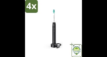 Philips Sonicare - Elektrische Tandenborstel - Power Series 3100 Zwart - HX3671/14 - Voordeelverpakking - 4 stuks - Elektrische tandenborstel - Philips Sonicare