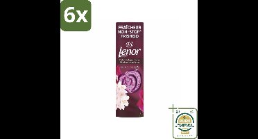 Lenor - Geurbooster - Jasmijn & Rose de Mai - Non-Stop Frisheid - 19 Wasbeurten - Voordeelverpakking - 6 stuks - Geurversterker - Jasmijn geur