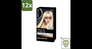 SYOSS - Coloration 13-0 Ultra Plus Lightener - Haarverf - Grijsdekking - Vermindert Haarbreuk - Maximale Oplichting - Voordeelverpakking - 12 stuks - Grijsdekking - Keratine