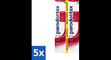 Parodontax - Tandpasta - Original Dagelijkse Formule - Tegen Bloedend Tandvlees - 2 x 75 ml - Bulkverpakking - 5 stuks