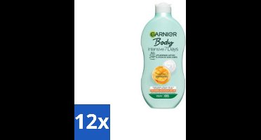 Garnier - Body - Bodylotion - Intensive 7 Days - Verzorgend - Mango-extract & Probiotica - 400 ml - Voordeelverpakking - 12 stuks