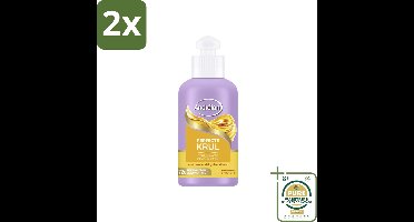 Andrélon – Leave-In Crème – Perfecte Krul – 200 ml - Voordeelverpakking - 2 stuks - Krullen pluisvrij - Krullen hyderaten