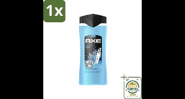 1 x Axe XL - 3-in-1 Douchegel - Ice Chill - Icy Menthol - Insta Cool - 400 ml- Douchegel - 3-in-1 - Bevroren Munt - Citroen - Frisheid