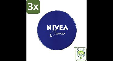 3 x Nivea - Hydraterende Crème - Unisex - 400 ml - Grootverpakking - Nivea Crème - Hydraterende Crème - Crème Voor Het Hele Gezin - Crème Voor Alle Huidtypes - Dagcrème